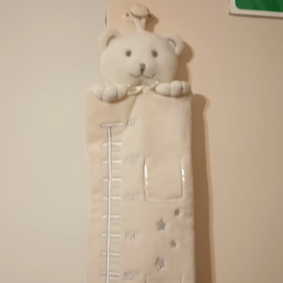 NWT~The Children's Place Teddy Bear Plush Growth Chart w/ 6 Photo Insert Pockets - Picture 2 of 9